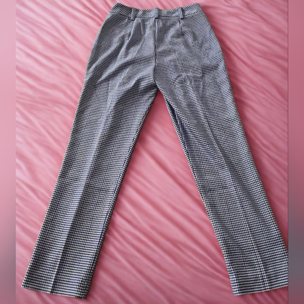 Trina Turk Women'ss Blue and White Patterned Dress Pants